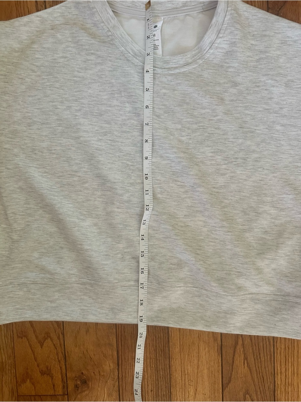 Yogalicious Super Soft Oversized Light Gray Sweatshirt -M - Picture 5 of 7